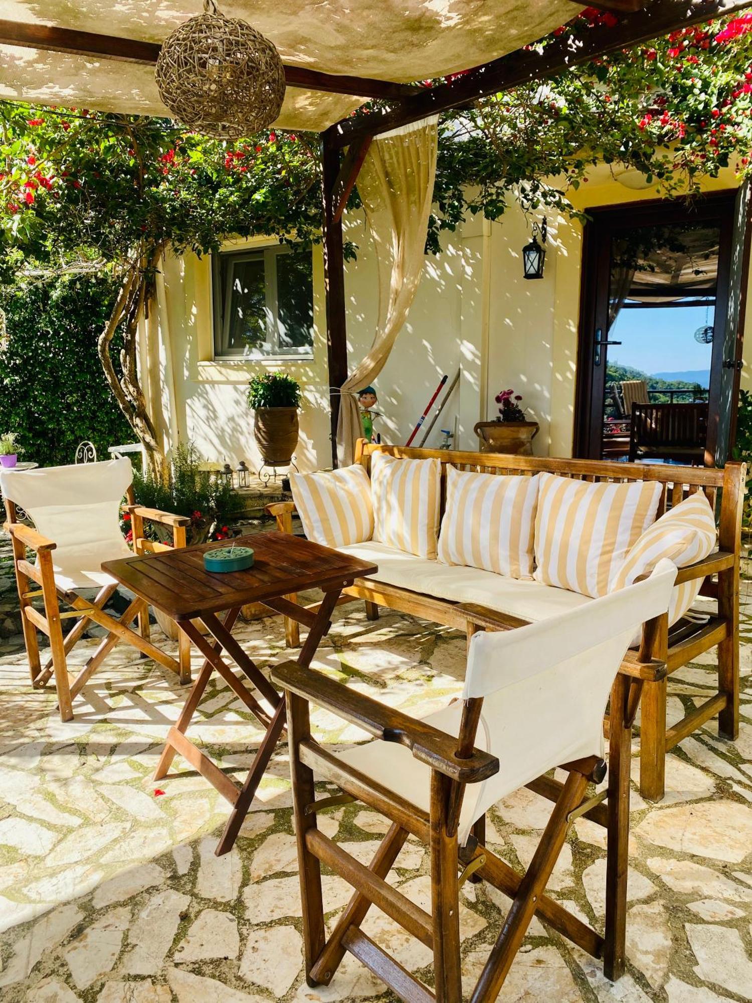 Lorantina Sea View Holiday House In Corfu - Near Barbati Beach Spartylas Extérieur photo